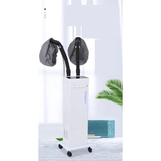 Máy hấp tóc , hấp dầu ozon cao cấp dạng đứng 2 đầu chuyên dùng cho salon.
