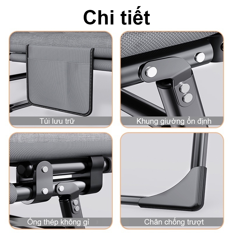 Ghế bập bênh đôi thư giãn ghế lười sofa Giường ngủ văn phòng Giường xếp văn phòng ngủ trưa gấp gọn | BigBuy360 - bigbuy360.vn