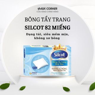 Bông tẩy trang Silcot xanh dương 82 miếng/ hộp