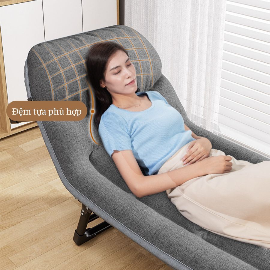 Ghế bập bênh đôi thư giãn ghế lười sofa Giường ngủ văn phòng Giường xếp văn phòng ngủ trưa gấp gọn | BigBuy360 - bigbuy360.vn