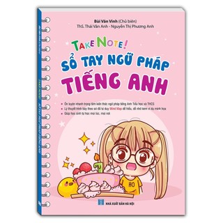 Sách - take note ! sổ tay ngữ pháp tiếng anh . bìa hồng
