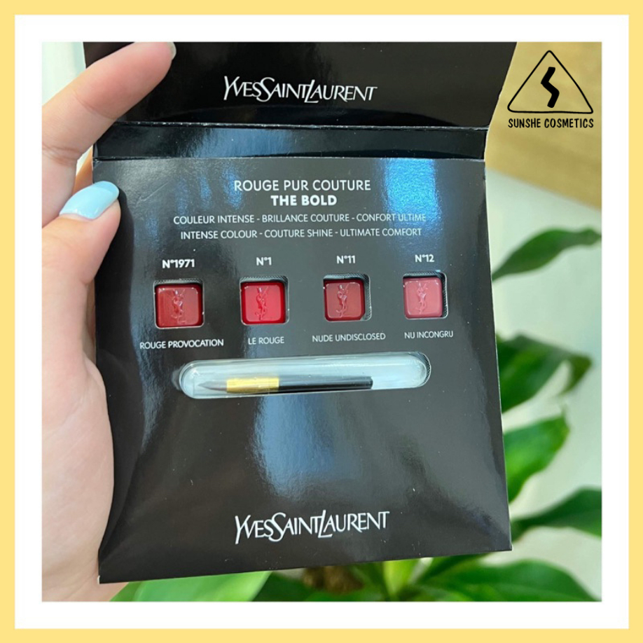 Sample Son YSL Rouge Pur Couture The Bold (4 màu)