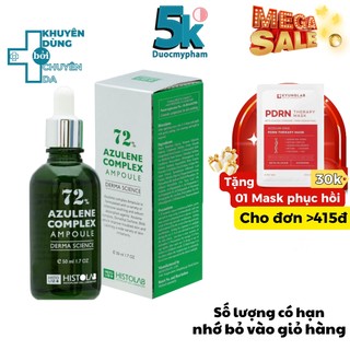 Tinh Chất Serum Histolab Azulene Complex Ampoule 72% - Giảm ngừa mun và Kiểm soát dầu nhờn 50ml