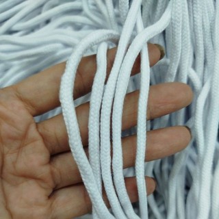 5-20met dây cotton sợi tròn trắng size 3mm,4mm,5mm