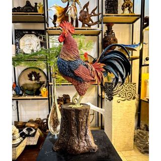 Nhất kê - Tượng gà trống tài lộc decor quà tặng tân gia sang trọng