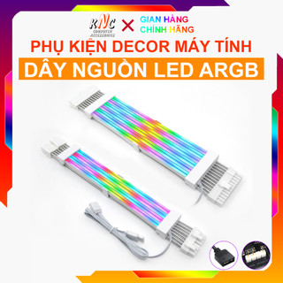 Dây Nguồn Nối Dài Led 5v ARGB 24pin Mainboard Và 16pin VGA Đồng Bộ Aura Sync Hiệu Ứng Lian-li - Hàng Fullbox