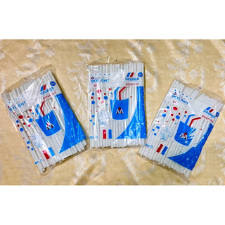 [SỈ GIÁ RẺ] ỐNG HÚT CONG TRẮNG ĐEN - 1 bịch 80 ống