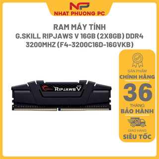 Ram gskill ripjaws v 8gb, 16gb ddr4 bus 3200mhz - chính hãng bảo hành 36 tháng