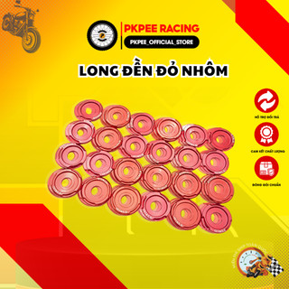 Long đền đỏ nhôm dẹp trang trí được nhiều vị trí 6mm, 8mm, 10mm, 12mm, 14mm phụ kiện xe pkpee