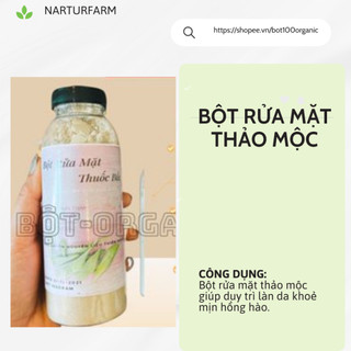 Bột rửa mặt Thảo Mộc 300gr-Giảm mụn ẩn,mụn đầu đen,sạch chân lông.