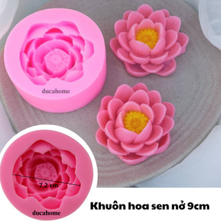 Khuôn hoa sen nở khuôn silicon hoa sen khuôn rau câu hoa sen 4d làm thạch bánh xôi đậu xôi đầy tháng thôi nôi