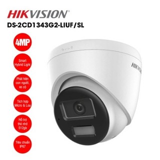 Camera ip hikvision 1343g2 ds-2cd1343g2-liuf / ds-2cd1343g2-liuf/sl 4mp, góc rộng cam kết hàng chính hãng bảo hành 2 năm