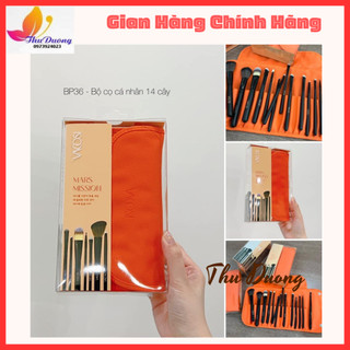 Bộ Cọ Trang Điểm Da Cam 14 Cây Vacosi Makeup Pro