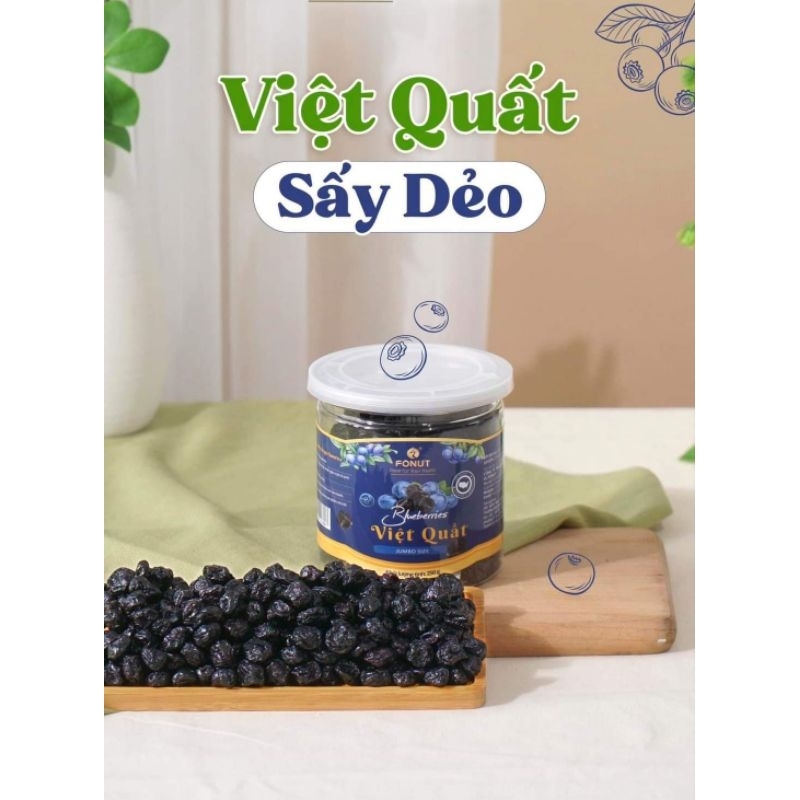 Việt Quất sấy dẻo monuts thơm ngon (hộp 250gr)