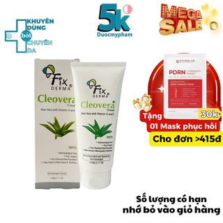 Kem Dưỡng Da Mặt Fixderma Cleovera Cream - Tăng độ ẩm và dưỡng trắng da 60G