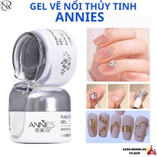 Gel vẽ nổi thủy tinh Annies chính hãng 20g - Gel nặn nail định hình đa năng màu trắng, trong suốt - Nails Red