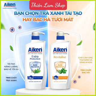 Sữa tắm sạch khuẩn Aiken chai 850g/350g