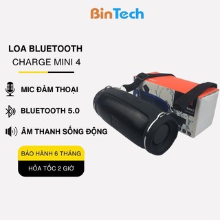 Loa Bluetooth Không Dây Charge 4 Mini Vỏ Nhôm Nghe Nhạc Hay Âm Thanh Chất Lượng Hỗ Trợ Cắm Thẻ Nhớ Và Usb