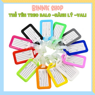 Thẻ tên treo balo, hành lý, vali du lịch Thẻ nametag chống thất lạc treo balo cho bé mẫu giáo mầm non BINNIE SHOP PK2034