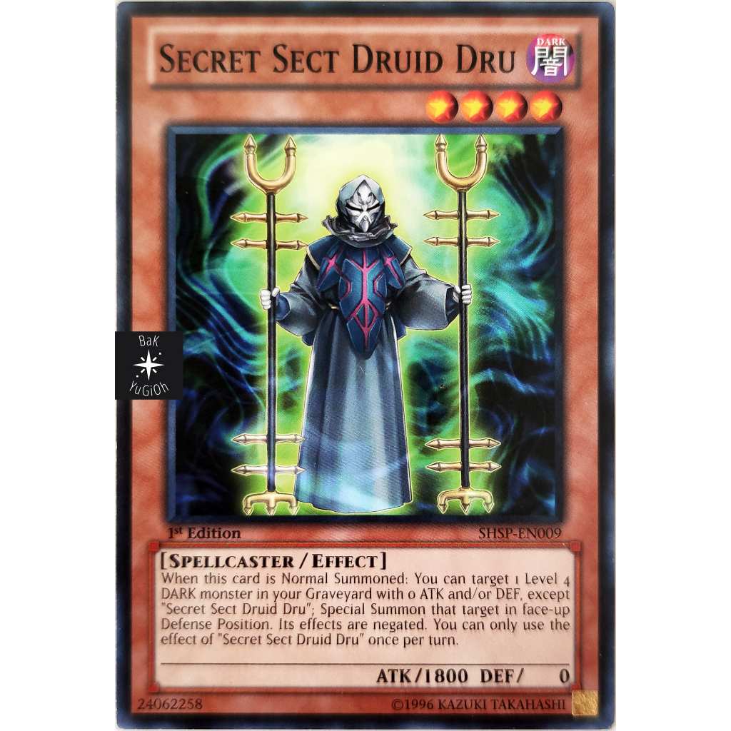 [BaK Yu-Gi-Oh] [Thẻ Bài Chính Hãng] Secret Sect Druid Dru |EN| Common