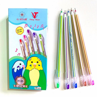 Hộp 20 cây bút bi nến, viết bi nến, bút nến,viết nến ấn độ vâng thiên g-star it35 ngòi 0.5mm