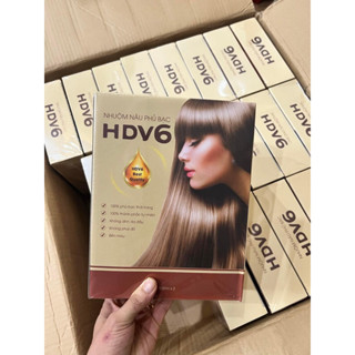 Nhuộm Nâu Phủ Bạc Tóc HDV6 Không Dính Da Đầu Lên Màu Sáng Lv5-6 