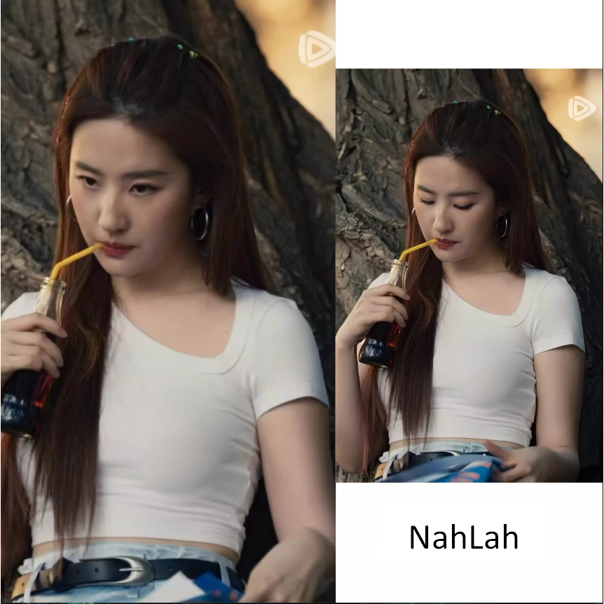 Câu Chuyện Hoa Hồng Lưu Diệc Phi Hoàng Diệc Mai Áo Với Phong Cách Áo Thun Trắng Thiết Kế Cổ Dốc