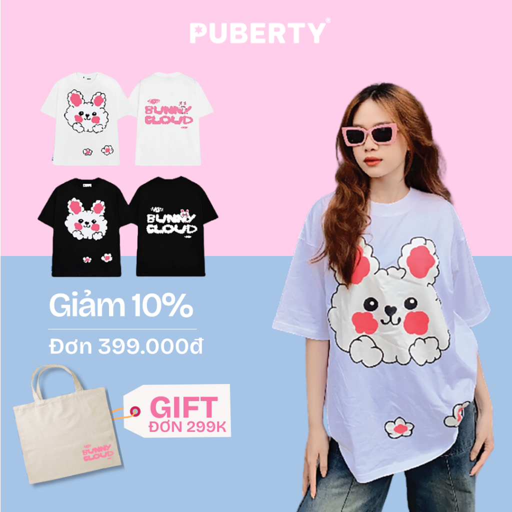 áo thun localbrand PUBERTY BUNNY CLOUD TEE