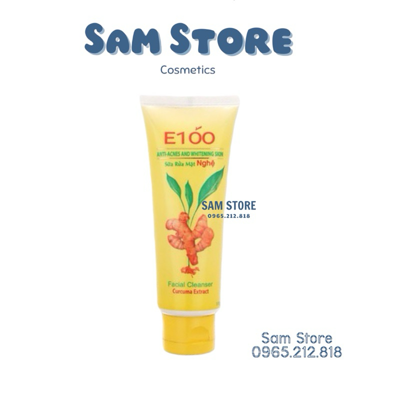 Sữa rửa mặt e100 nghệ 100g