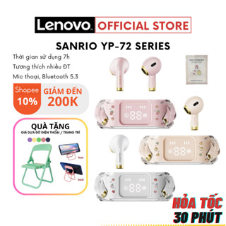 [3 MÀU] Tai nghe bluetooth Lenovo x Sanrio YP-72 - Tích hợp mic - Có dây đeo - Màn hình LED