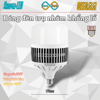 Bóng đèn trụ tản nhiệt nhôm cao cấp 80W 100W 150W - ánh sáng trắng siêu sáng (khối nhôm khía siêu to siêu bền)