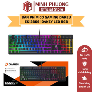 Bàn Phím Cơ Gaming DAREU EK1280 104KEY LED RGB - Hàng Chính Hãng
