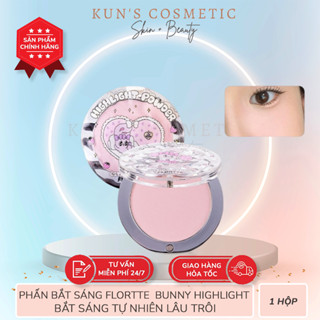 Phấn Bắt Sáng Flortte Bunny Highlight Lì Màu Đơn Sắc Làm Sáng Nâng Vùng Tối Gương Mặt Tự Nhiên Lâu Trôi 4g