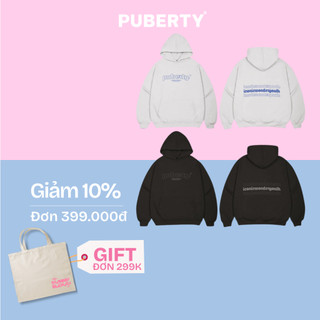Áo hoodie nỉ localbrand puberty stroke logo hoodie