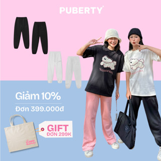 quần dài nỉ sweatpants localbrand PUBERTY MIN LOGO SWEATPANTS