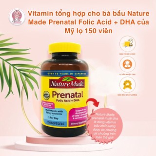 Vitamin bầu Prenatal Nature Made có DHA