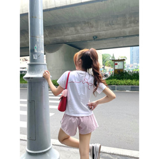 Áo Thun Nữ Baby Tee " Bow Tie " - Kraken Drk cotton 250gsm