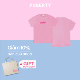 áo thun baby tee local brand PUBERTY OnOn LOGO BABY TEE / PINK