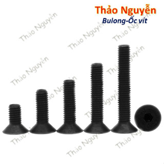 Set 20 con Ốc - Bulong Lục Giác đầu bằng Thép Đen Độ cứng 10.9 M3 M4 M5 M6 M8
