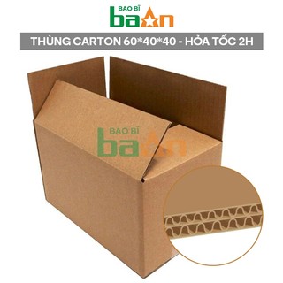 HỎA TỐC 1 Thùng Carton Lớn 60x40x40 cm (5 lớp) Thùng carton chuyển nhà, văn phòng Thùng đi máy bay