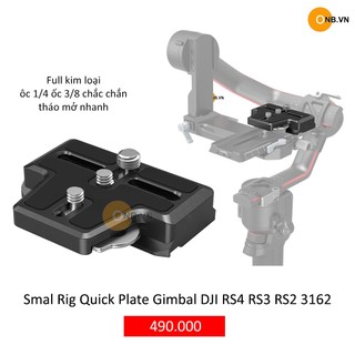 Smal Rig Quick Plate - Đế thao tác nhanh DJI RS4 RS3 RS2 RSC 2 - 3162b