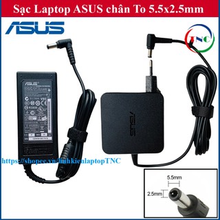 ⚡[Chân To] Sạc Laptop 19V 2.37A  / 3.42A chân 5.5x2.5mm - đường kính đầu sạc 5mm -Adapter Asus X451 X454L F451 F454 F554