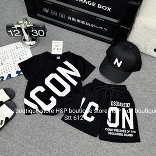 Bộ Áo Phông kèm quần ICON SQ cao cấp cho bé cháy phố Hàng loại 1