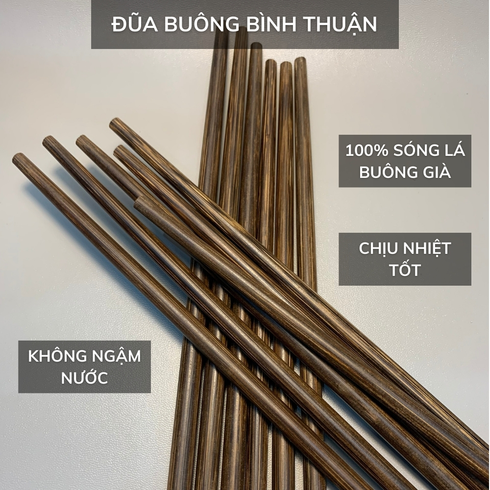   10 Đôi  Đũa Buông Cao Cấp Loại 1 Bình Thuận Đũa Gỗ Tự Nhiên An Toàn Sức Khỏe Chịu Nhiệt Tốt 