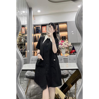 váy cổ nhọn sm