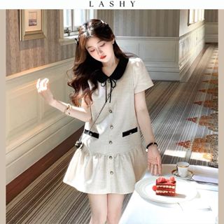 Đầm nữ xinh thiết kế dự tiệc tiểu thư sang trọng váy nữ xinh sang suông chất liệu dạ cao cấp