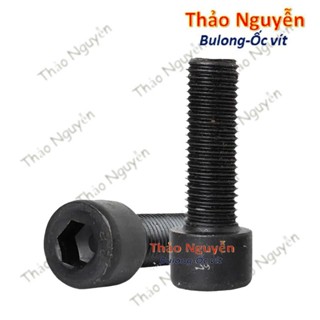 Set 20 con Ốc Bulong Lục Giác đầu Trụ chìm thép Đen Độ cứng 8.8 M3 M4 M5 M6 M8 M10