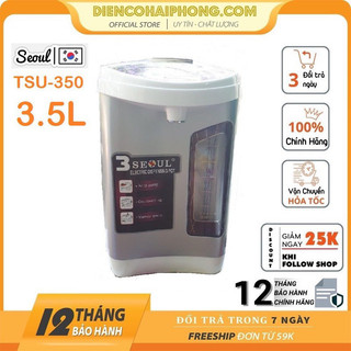 lưới bọc tặng hoặc ko tuỳ đợt khi mua Bình thủy điện SEOUL Hàn Quốc TSU-350 3,5lít