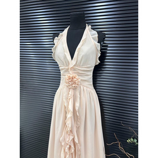 ĐẦM MAXI YẾM TAG HOA XẺ ĐÙI