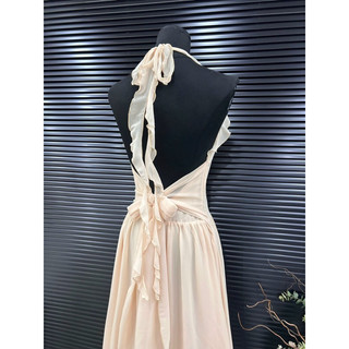 ĐẦM MAXI YẾM TAG HOA XẺ ĐÙI